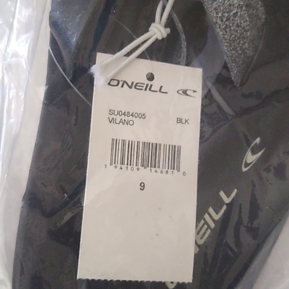 O'Neill Black Vilano Flip Flop Sandals, Size 7 - Picture 5 of 10